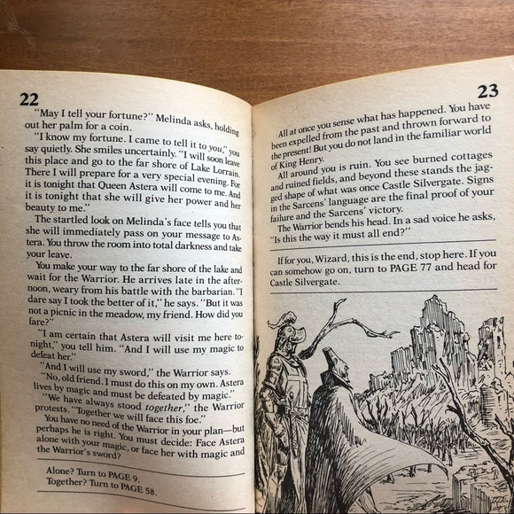 Wizards Warriors & You Book 14 Carnival Of Demons RPG Sno Cover Crease Bent Page - Picture 11 of 16